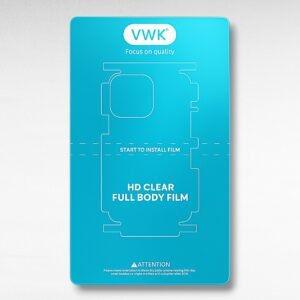 اسكرينة ظهر آيفون VWK HD الشفافة لحماية الظهر والجوانب