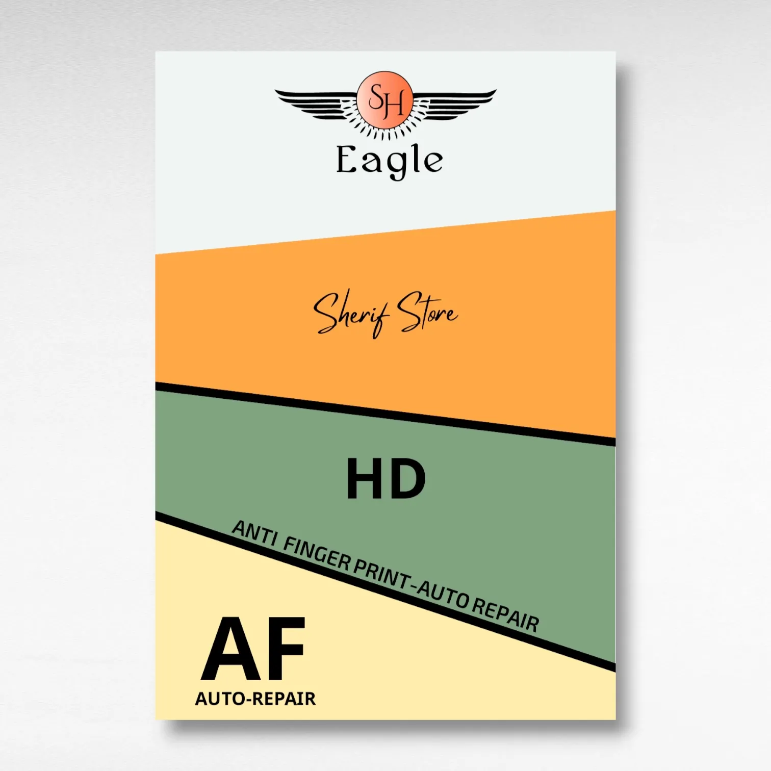 اسكرينة Eagle HD EPU شفافة مضادة للبصمات ومعالجة ذاتية للخدوش