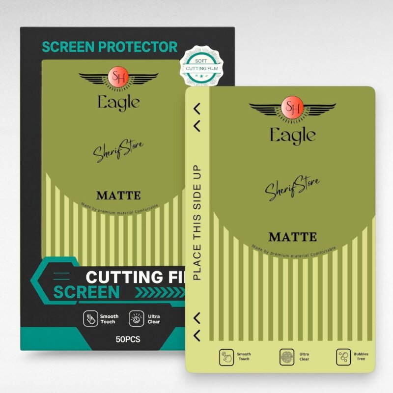 اسكرينة Eagle مط المطورة لحماية شاشة وظهر الموبايل ضد البصمات بملمس فاخر